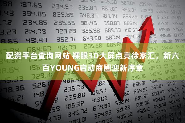 配资平台查询网站 裸眼3D大屏点亮徐家汇，新六百YOUNG启动商圈迎新序章